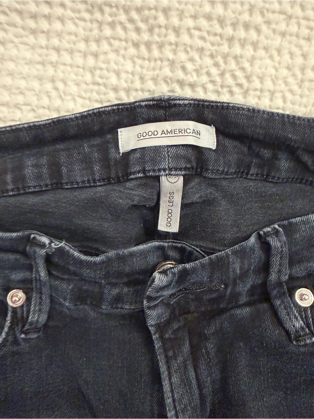 Good American Denim Mid-Blue High Rise Jeans - Picture 5 of 9